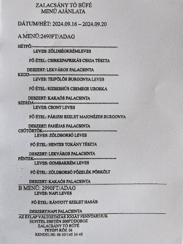 Tó Büfé / Zalacsány - Zalacsány