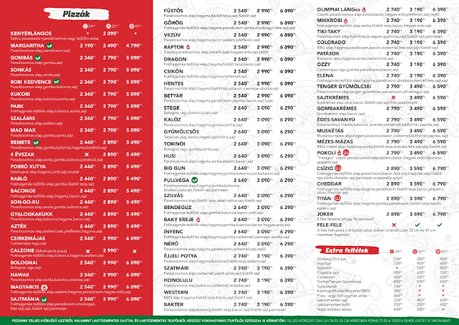 Opinii despre Park Pizzéria în Öttevény - Vendéglátás