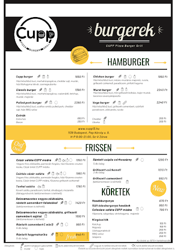 CUPP pizza burger grill - Budapest