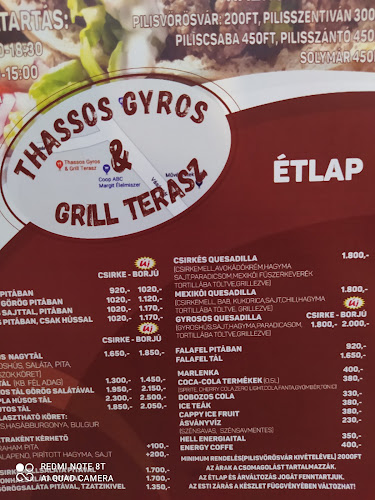 Thassos Gyros & Grill Terasz