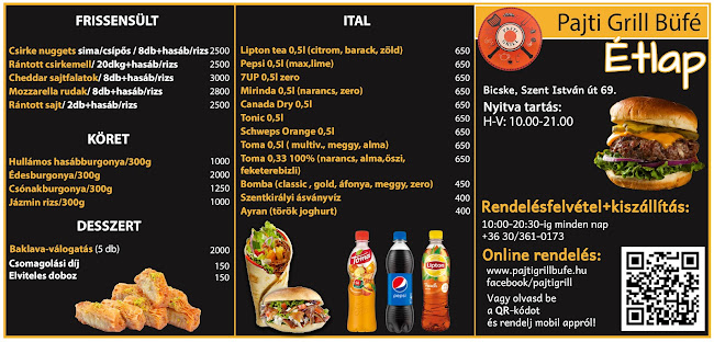 Pajti Grill Büfé - Vendéglátás