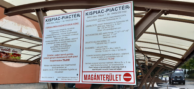 Opinii despre Kispiac în Ajka - Vendéglátás