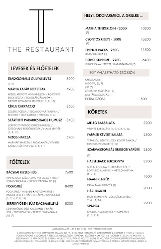 The Restaurant - Vendéglátás