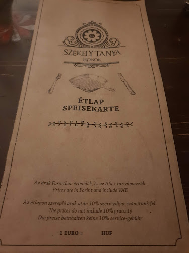 Opinii despre Székely Tanya Csárda în Rönök - Vendéglátás
