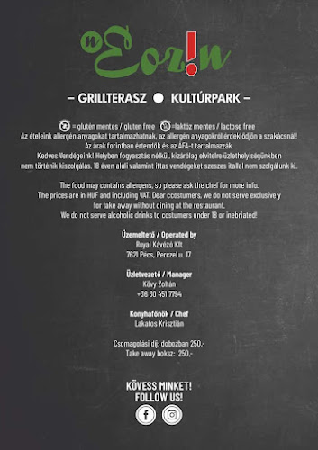 Comentarii opinii despre N-Eozin Grillterasz