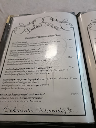 Balázs Kávézó Cukrászda,Kisvendéglő