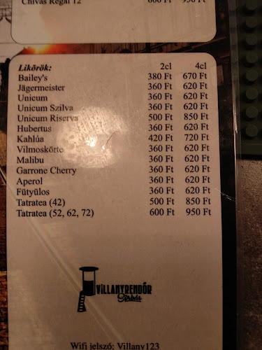 Opinii despre Villanyrendőr Sörbár în Miskolc - Vendéglátás