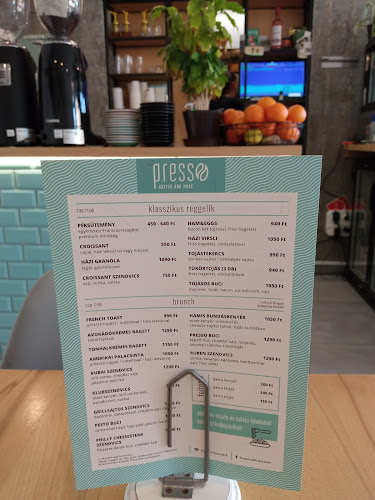 Presso - Coffe And More - Vendéglátás