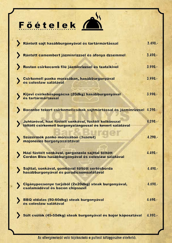 Opinii despre Johnny's Bar&Burger în Albertirsa - Vendéglátás