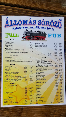 Állomás Söröző - Vendéglátás