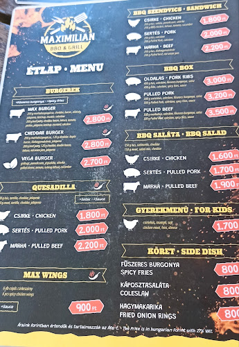 Opinii despre Maximilian BBQ & Grill în Balatonmagyaród - Vendéglátás