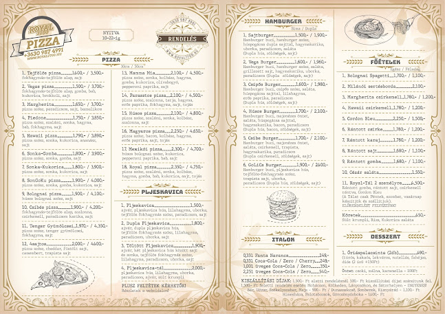 Opinii despre Royal 7700 Pizza în Mohács - Vendéglátás