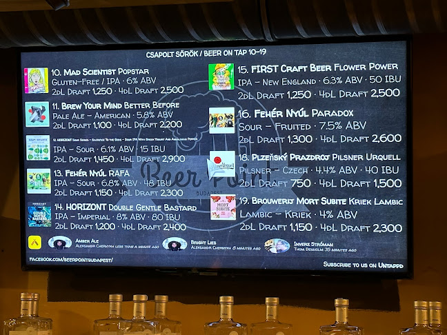 Opinii despre Beer Point Budapest în Budapest - Vendéglátás