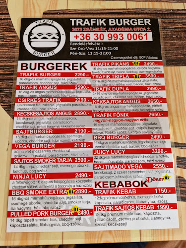Opinii despre Trafik Burger în Zsámbék - Vendéglátás