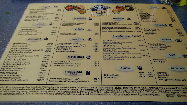 Opinii despre Tubi Ètelbár -Acceptus Kft. în Törökbálint - Vendéglátás