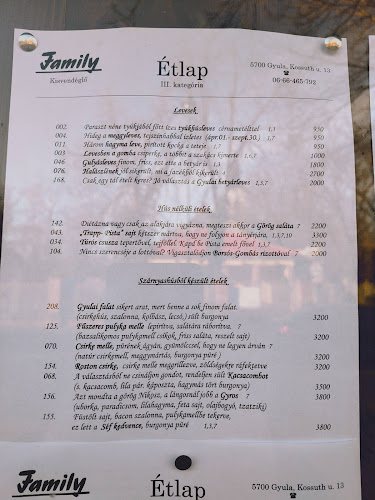 Comentarii opinii despre Family kisvendéglő