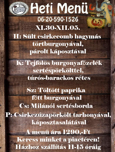 Opinii despre Elefánt bisztró în Balatonalmádi - Vendéglátás