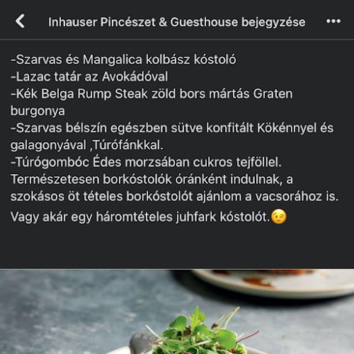 Inhauser Pincészet & Restaurant & Guesthouse