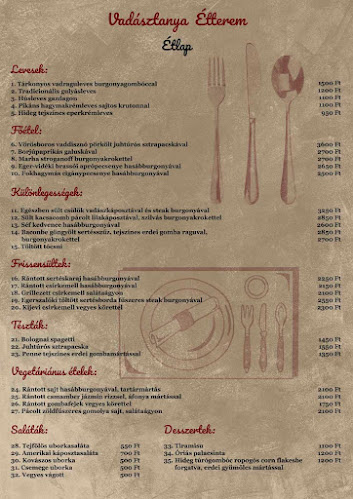 Opinii despre Vadásztanya Ètterem în Egerszalók - Vendéglátás