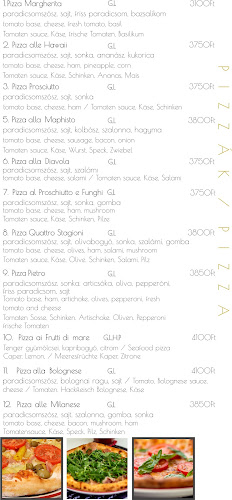 Gomba Étterem és Pizzéria - Vendéglátás