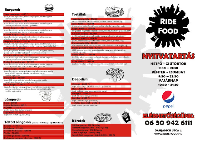 Opinii despre Ride Food în Kiskunfélegyháza - Vendéglátás