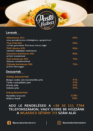 Opinii despre Pasta Barbers Bistro în Békéscsaba - Vendéglátás