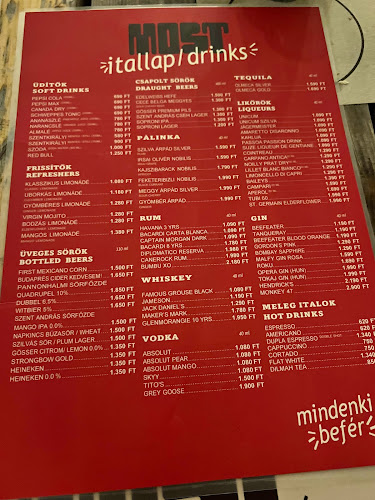 Opinii despre Most Bisztró în Budapest - Vendéglátás