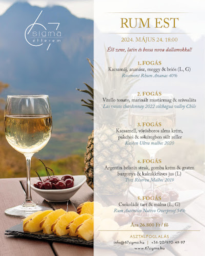 67Sigma Étterem & Bistro - Vendéglátás
