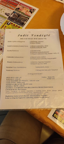 Opinii despre Judit Vendéglő în Kalocsa - Vendéglátás