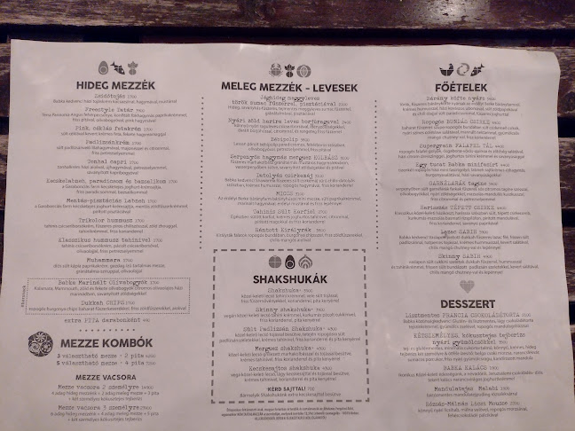 Babka Budapest - Vendéglátás