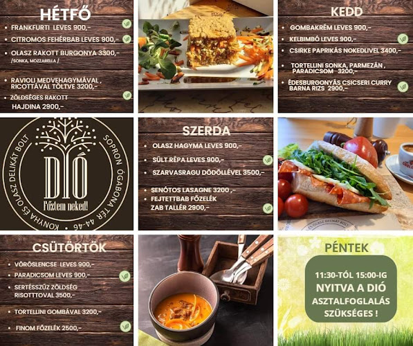 DIÓ KONYHA ÉS OLASZ DELIKÁT BOLT - Vendéglátás