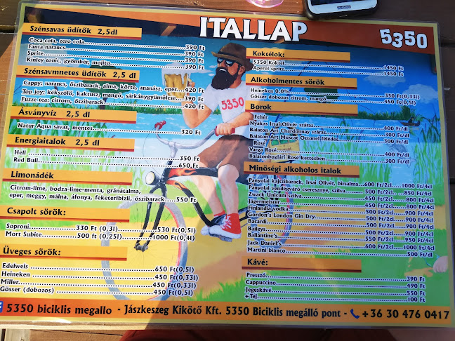 Opinii despre 5350 Biciklis Megálló Pont în Tiszafüred - Vendéglátás