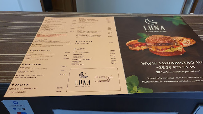 Luna Gastro Bistro - Vendéglátás
