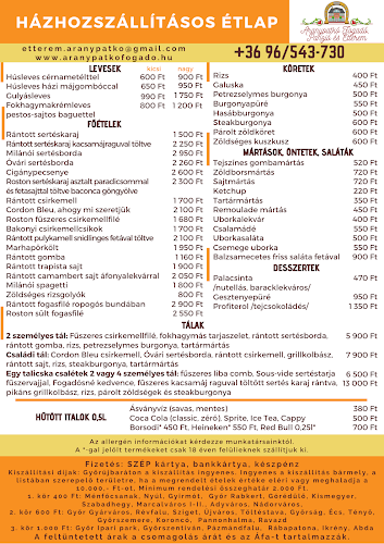 Aranypatkó Étterem- Panzió -Pizzéria -Győrújbarát, Győr - Győrújbarát