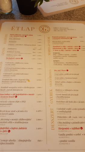 Grill Étterem - Vendéglátás