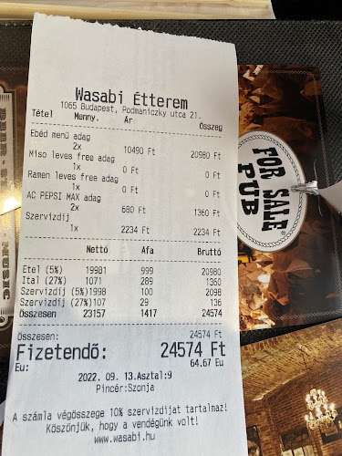 Wasabi Running Sushi & Wok Restaurant