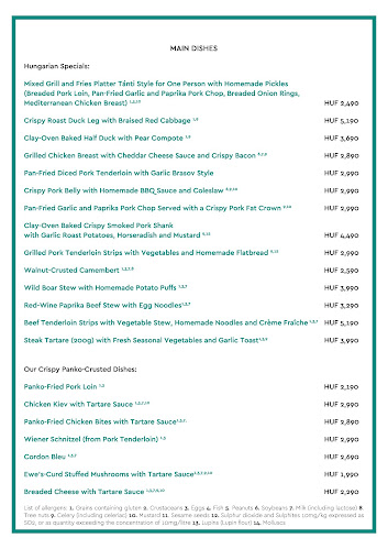 Tánti Házias Ízek - Vendéglátás