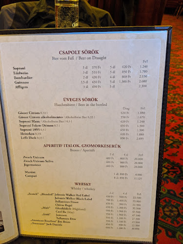 Perkovátz-Ház - Vendéglátás