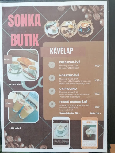 Sonkabutik Büfé - Vendéglátás