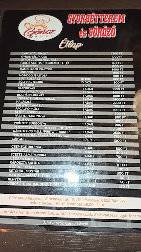 Göncz Büfé | étterem