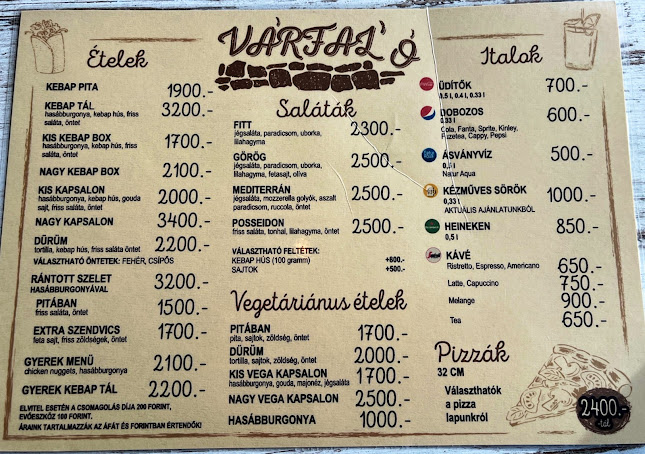 Opinii despre Várfaló în Várpalota - Vendéglátás