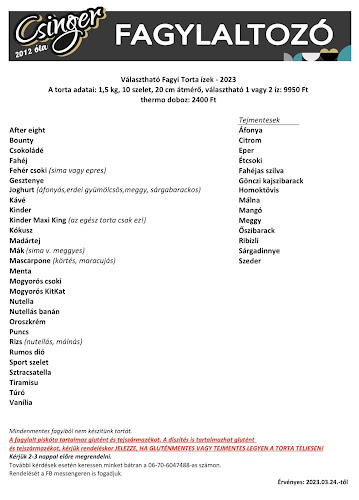 Csinger Fagyizó - Dunakeszi