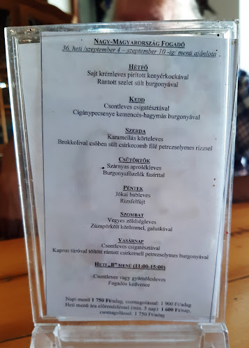 Opinii despre Nagy- Magyarország Fogadó în Békésszentandrás - Vendéglátás