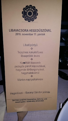 Opinii despre Öntöde Gasztro menübàr în Szombathely - Vendéglátás