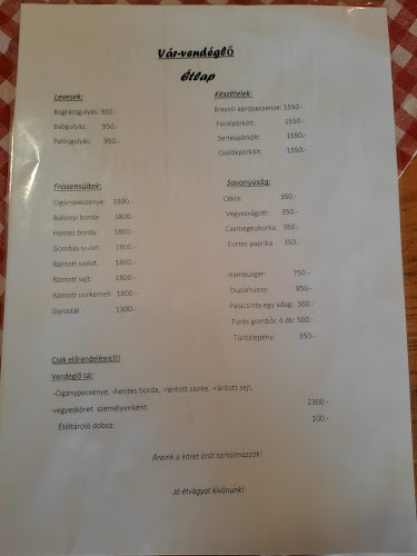 Vár Vendéglő - Nógrád - Nógrád