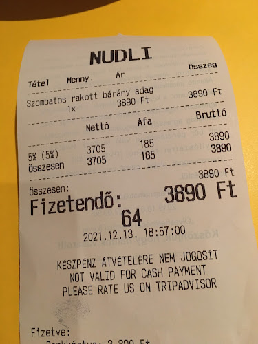 Opinii despre Nudli Tésztakantin în Budapest - Vendéglátás