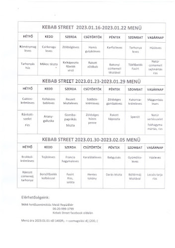 Opinii despre Kebab Street în Fertőszentmiklós - Vendéglátás