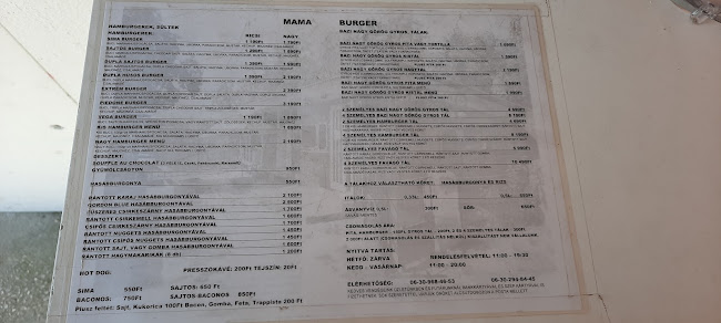Mama Burger - Vendéglátás