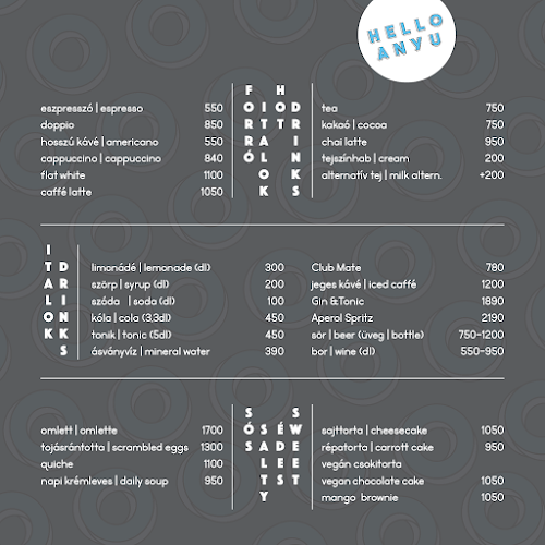 Opinii despre HellóAnyu! Kávézó în Budapest - Vendéglátás