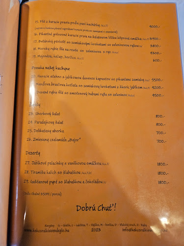 Kék Coral Kisvendéglő